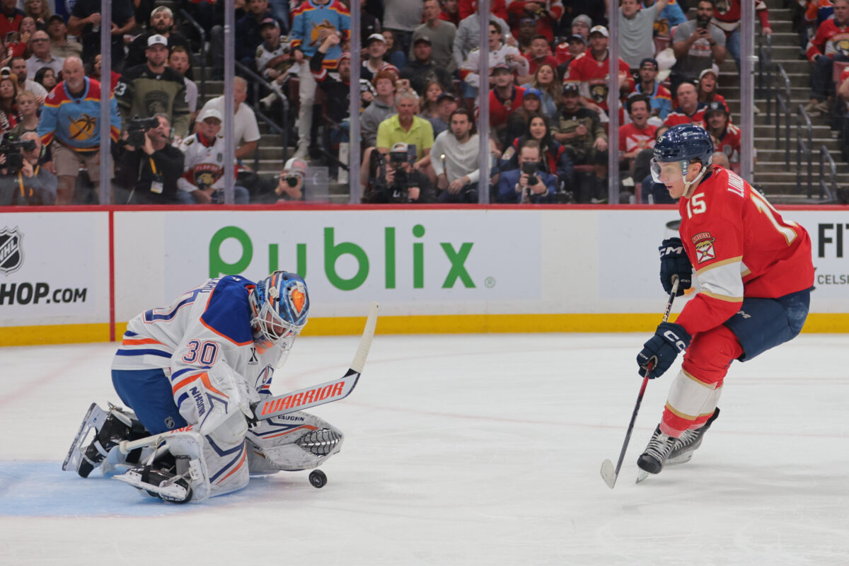 Calvin Pickard Edmonton Oilers Anton Lundell Florida Panthers