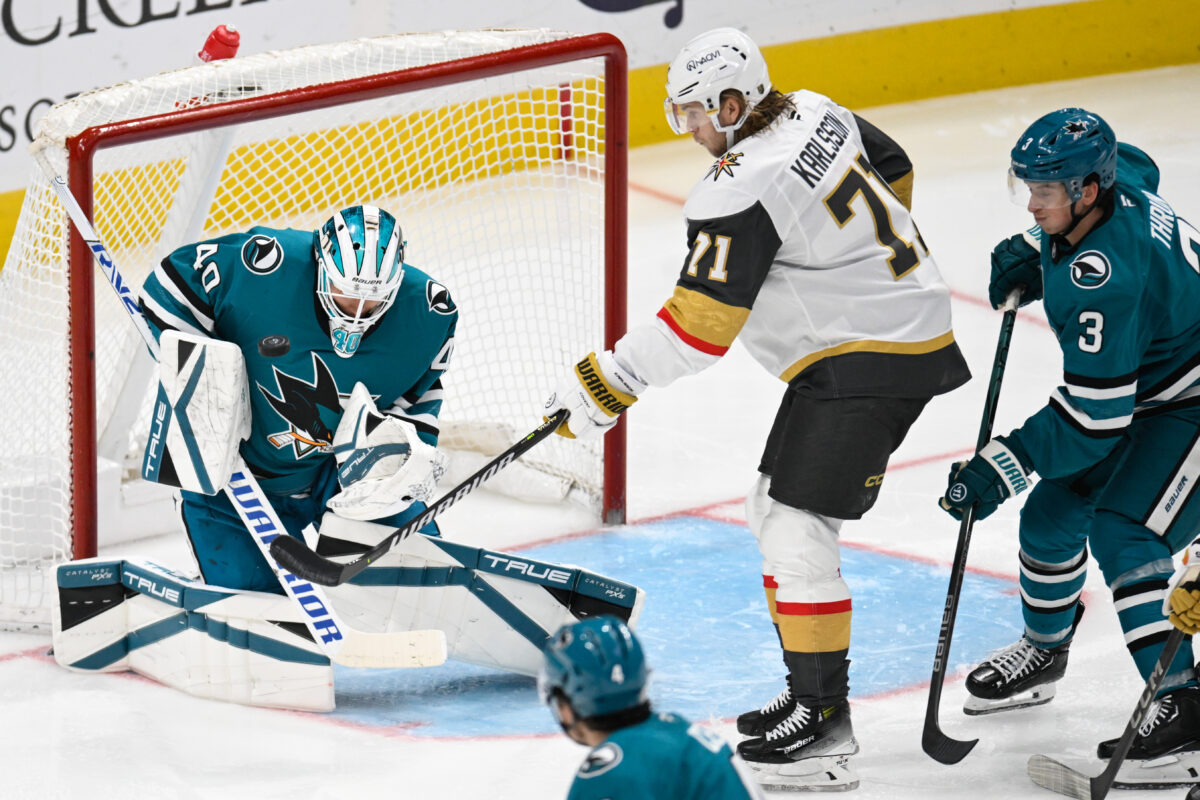 Alexandar Georgiev San Jose Sharks William Karlsson Vegas Golden Knights