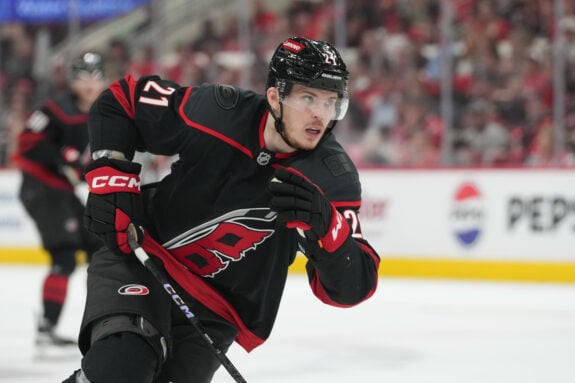 2 Scenarios for the Blues to Acquire the Hurricanes’ Nikishin