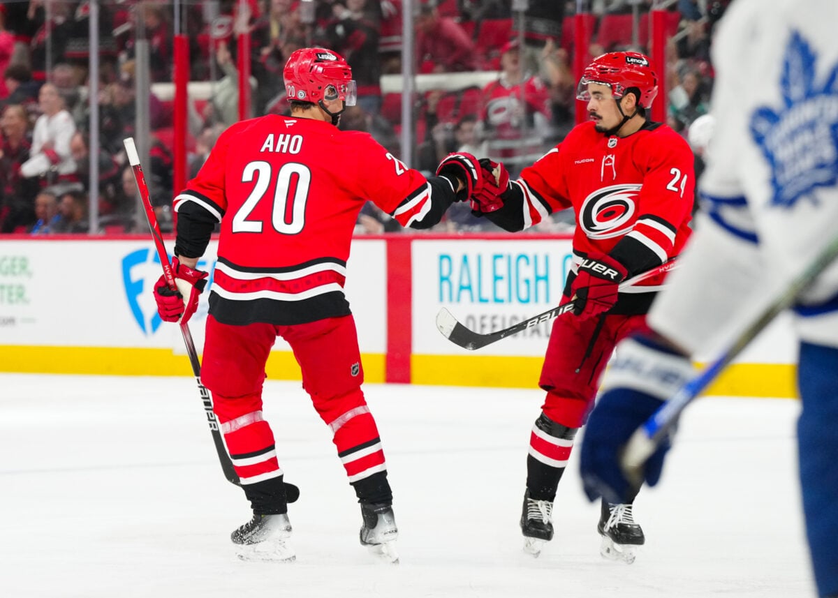 Sebastian Aho Seth Jarvis Carolina Hurricanes