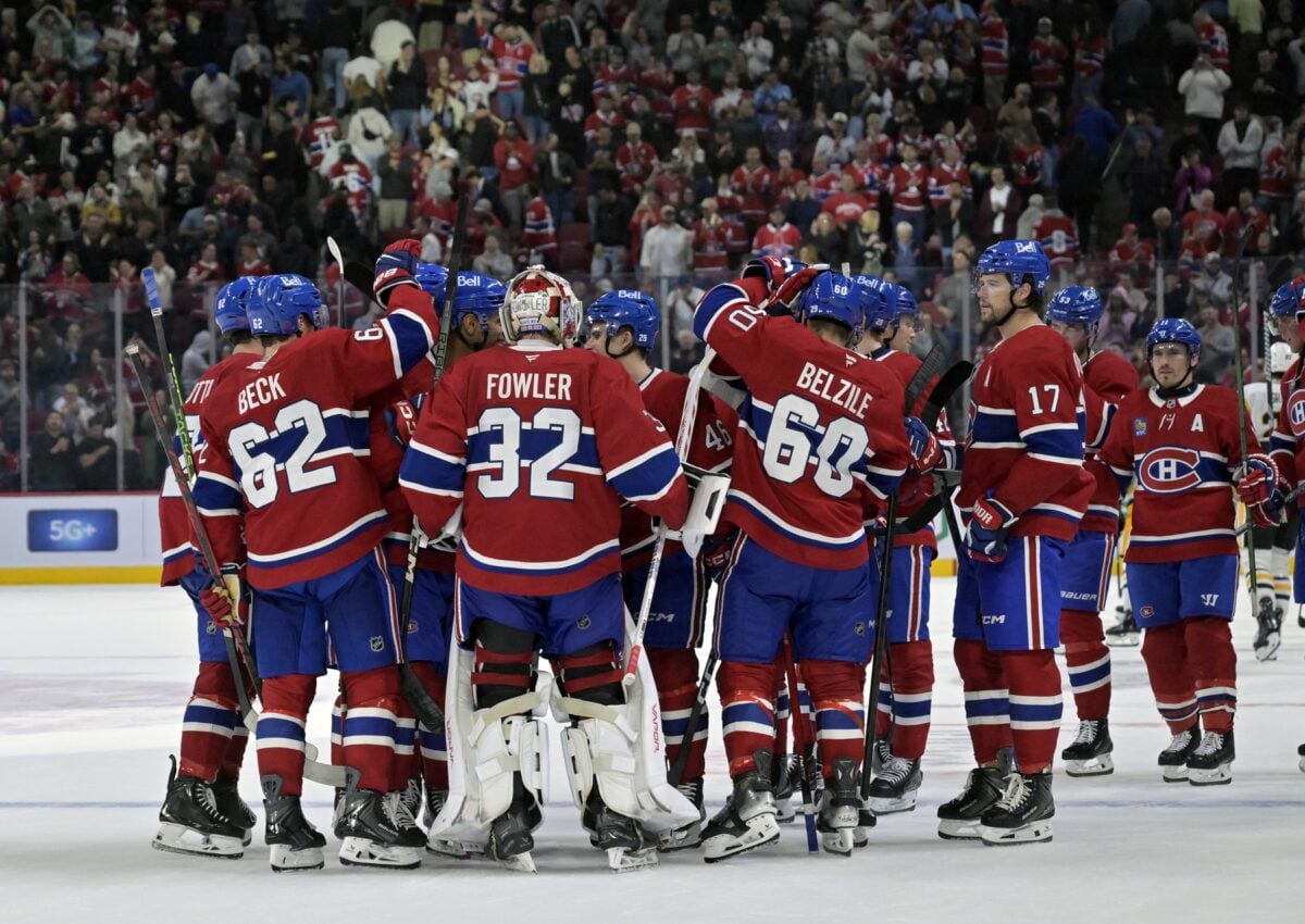 Montreal Canadiens celebrate