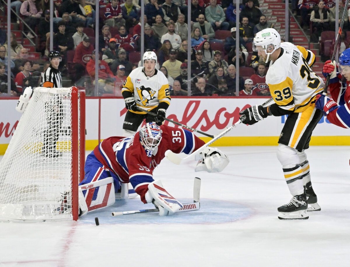 Sam Montembeault Montreal Canadiens Anthony Mantha Pittsburgh Penguins