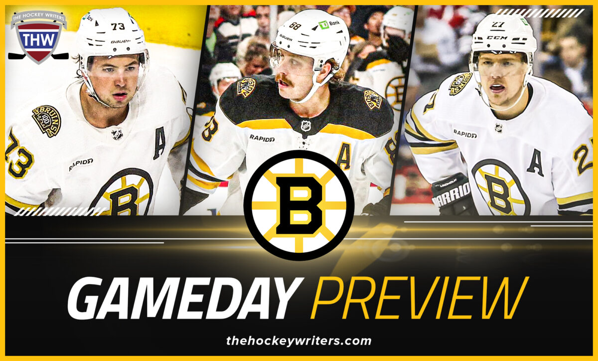 Boston Bruins Gameday Preview Charlie McAvoy, David Pastrnak, Hampus Lindholm