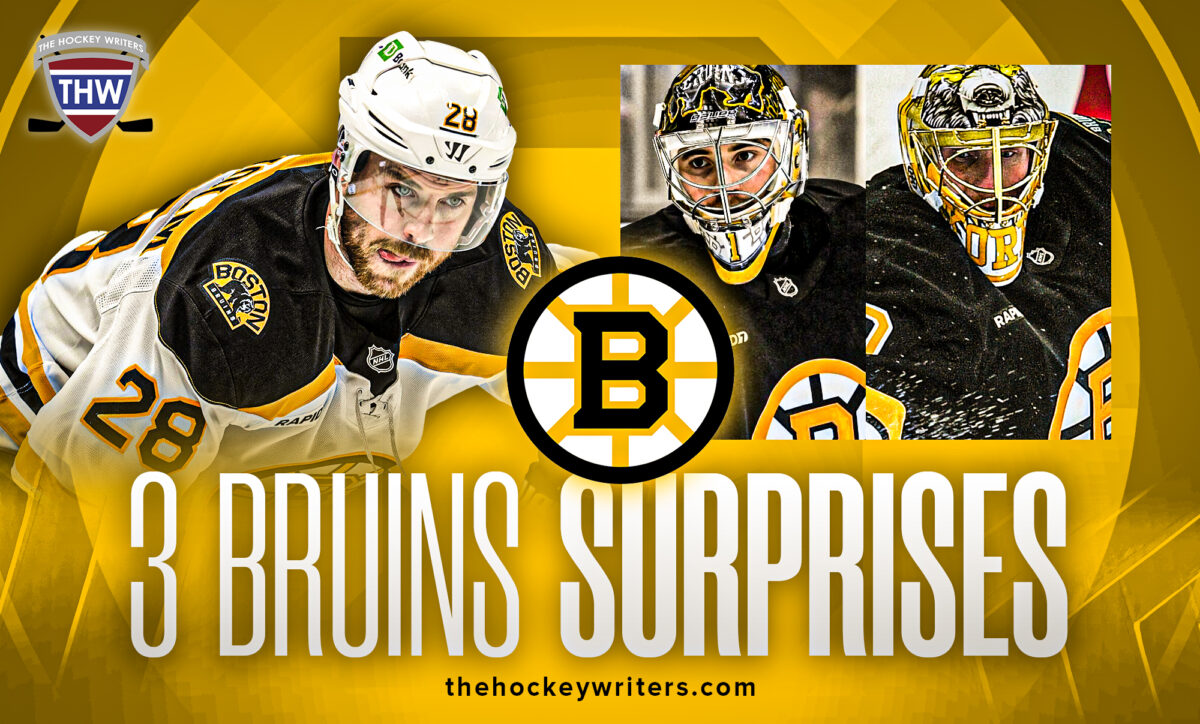 Elias Lindholm, JeremySwayman and Joonas Korpisalo that 3 Boston Bruins Surprises