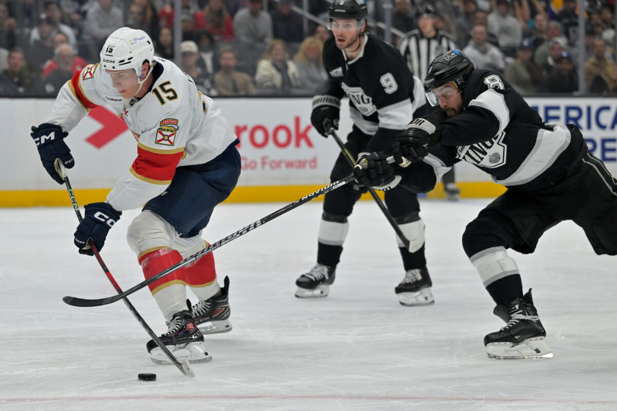 Anton Lundell Florida Panthers Drew Doughty Los Angeles Kings