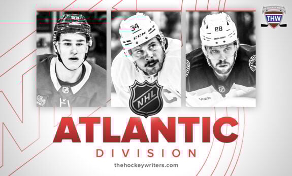Atlantic Division Ivan Demidov, Auston Matthews, David Pastrnak