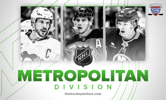 Metropolitan Division Sidney Crosby, Jack Hughes, Matthew Schaefer