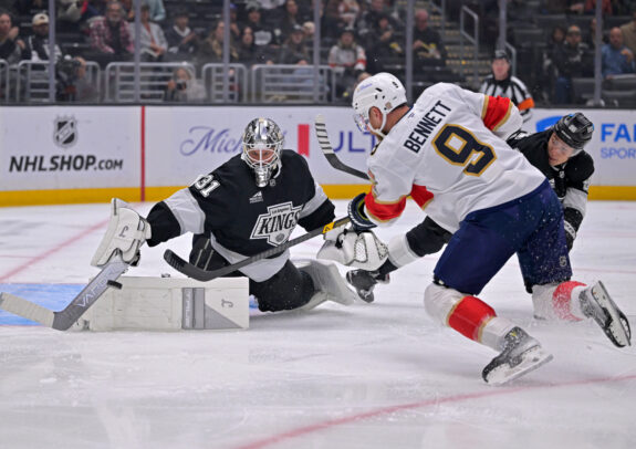Sam Bennett Florida Panthers Anton Forsberg Los Angeles Kings