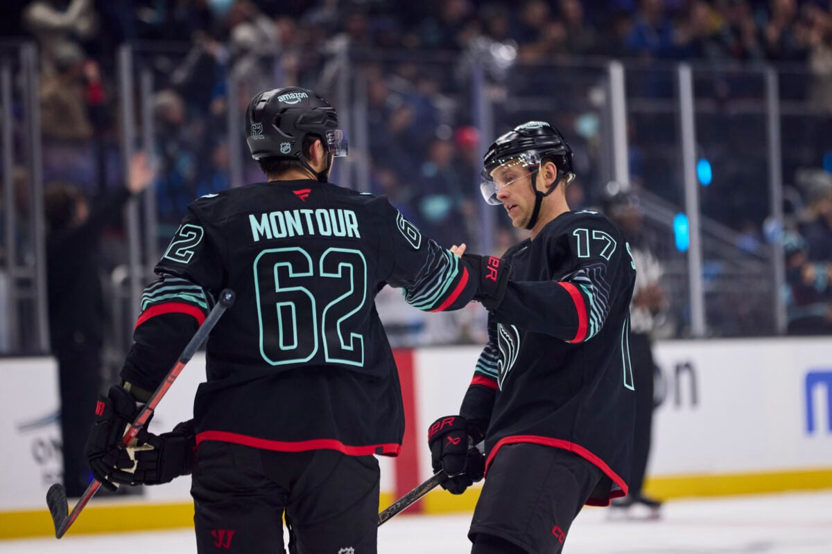 Brandon Montour Jaden Schwartz Seattle Kraken