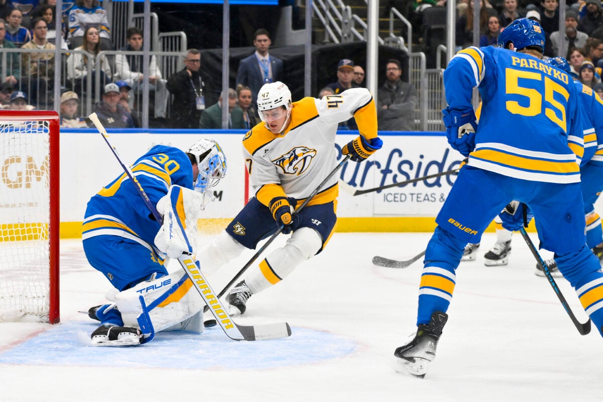 Michael McCarron Nashville Predators Joel Hofer St. Louis Blues