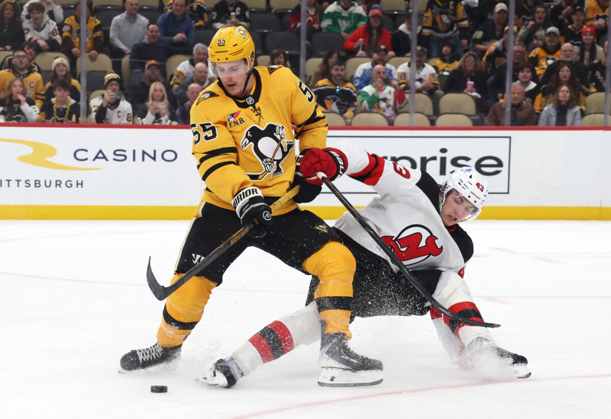 Noel Acciari Pittsburgh Penguins Luke Hughes New Jersey Devils