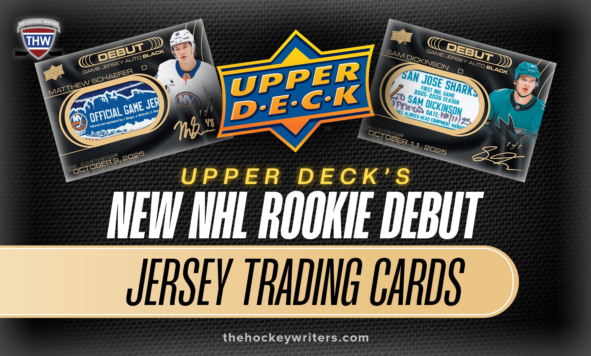 Upper Deck Revives the Game-Used Jersey Card for 2025-26 NHL Rookie Debuts