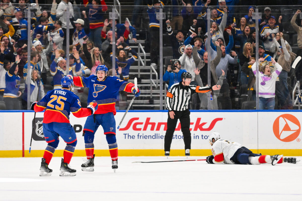 Jimmy Snuggerud Jordan Kyrou St. Louis Blues