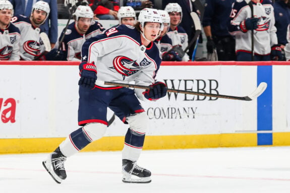 Blue Jackets’ Kent Johnson on Bowness’ Honesty, Coming In Lighter & Feeling 100% Again