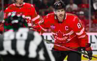 Crosby Sets Record, Celebrini and McDavid Wow In Team Canada Win Over France