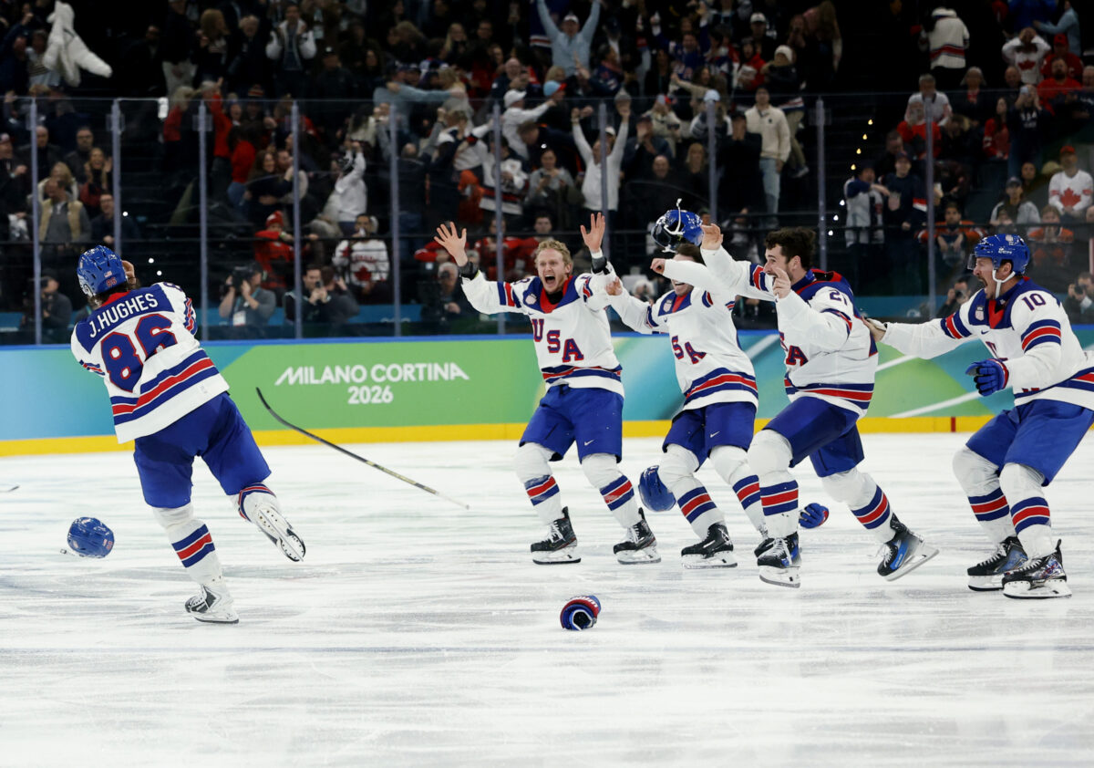 Team USA Celebrates Gold Medal 2026 Olympics