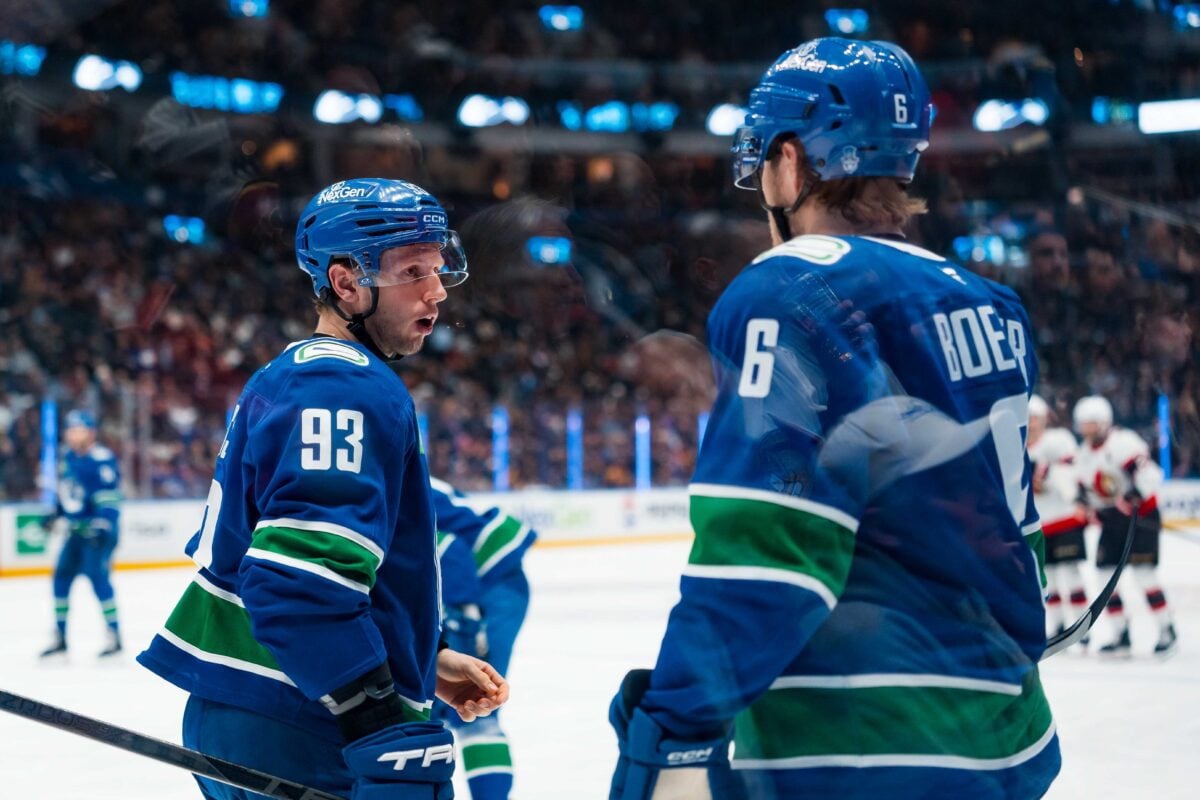 Marco Rossi Brock Boeser Vancouver Canucks