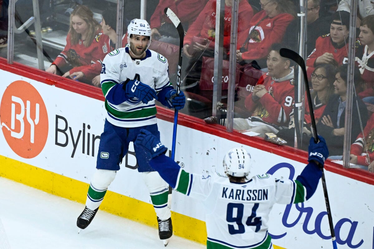 Max Sasson Linus Karlsson Vancouver Canucks