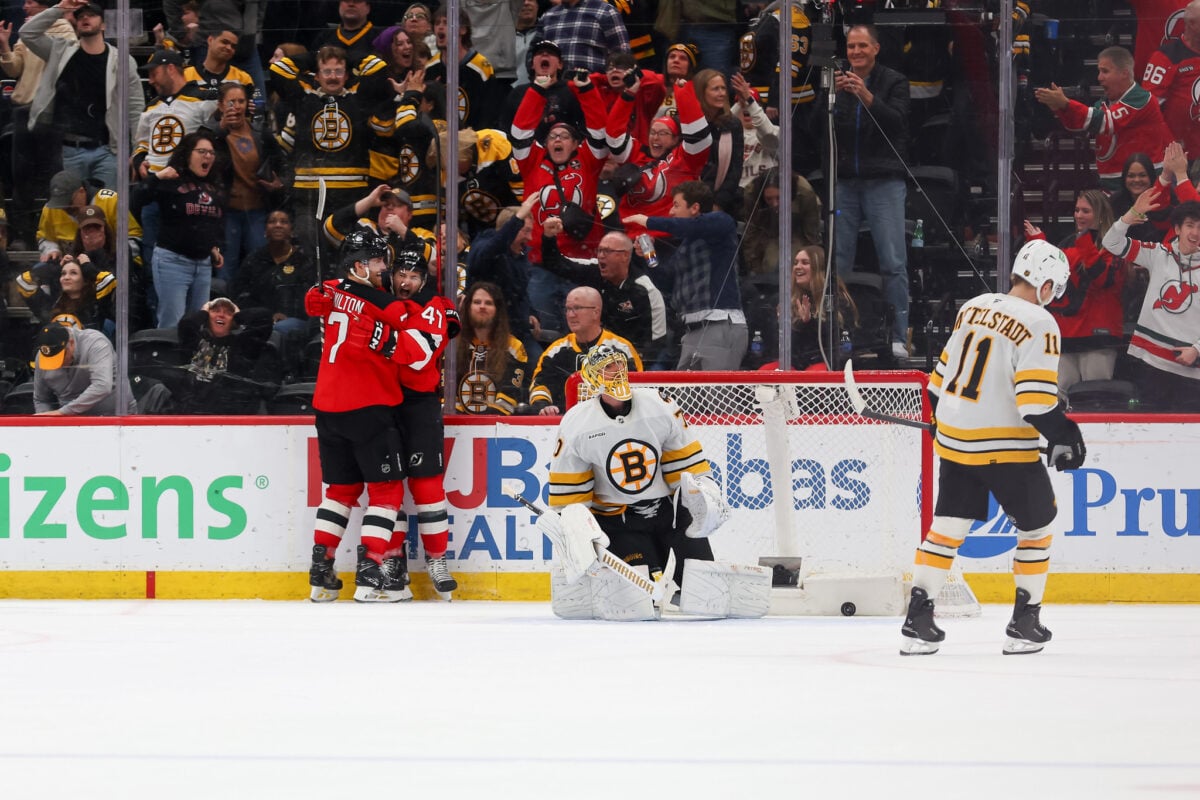 Paul Cotter Dougie Hamilton New Jersey Devils