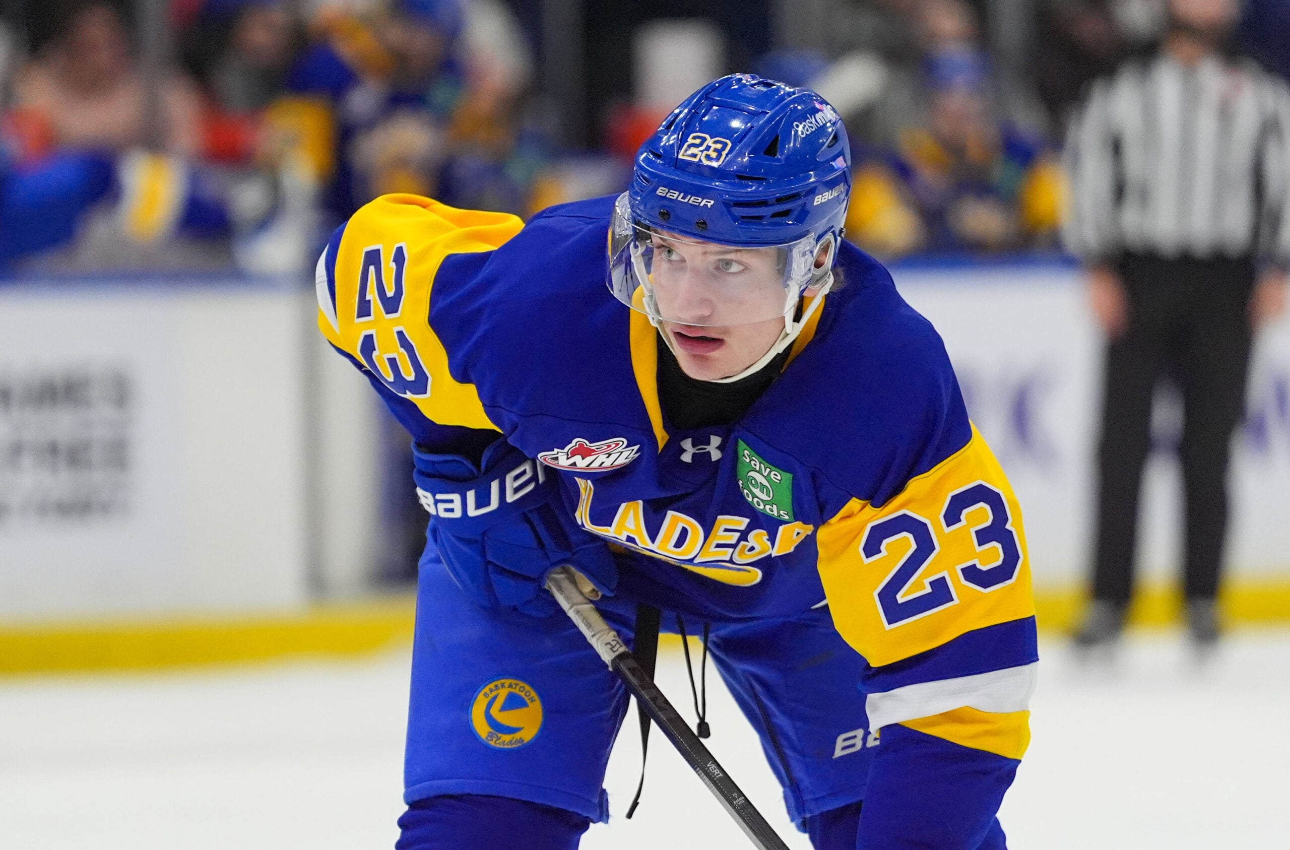 Saskatoon Blades Getting Big Playoff Push From Rowan Calvert