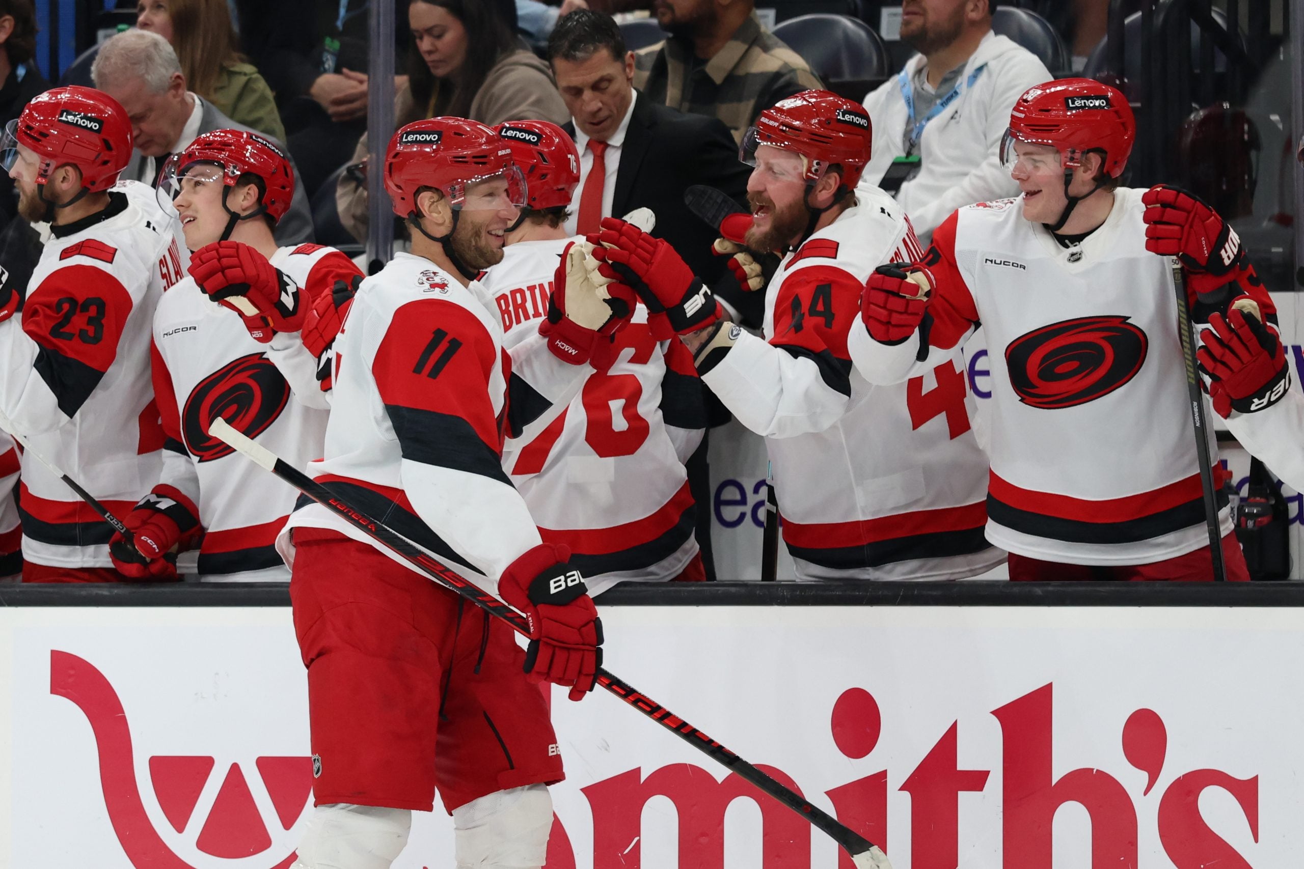 Hurricanes Set Franchise Record with Seven 20-Goal Scorers