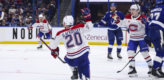 Canadiens’ Slafkovsky Wins Game 1 with Record-Tying Hat Trick