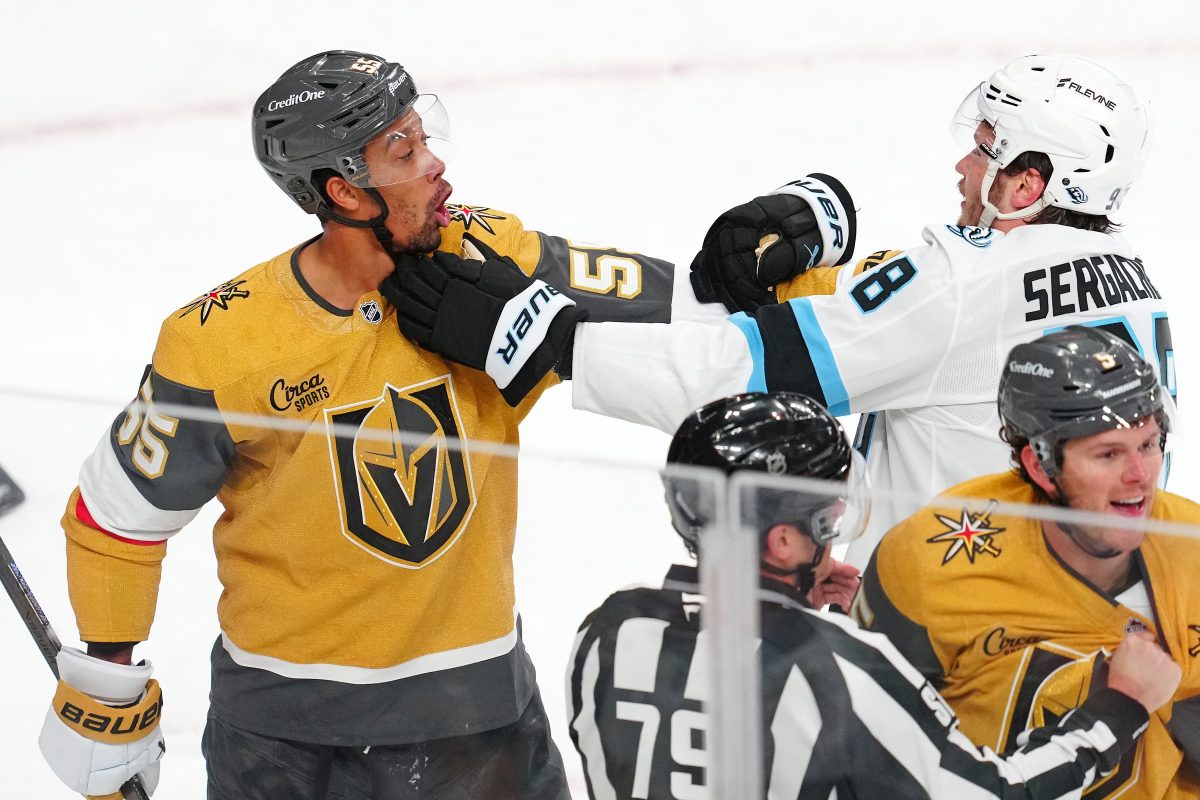Keegan Kolesar Vegas Golden Knights Mikhail Sergachev Utah Mammoth