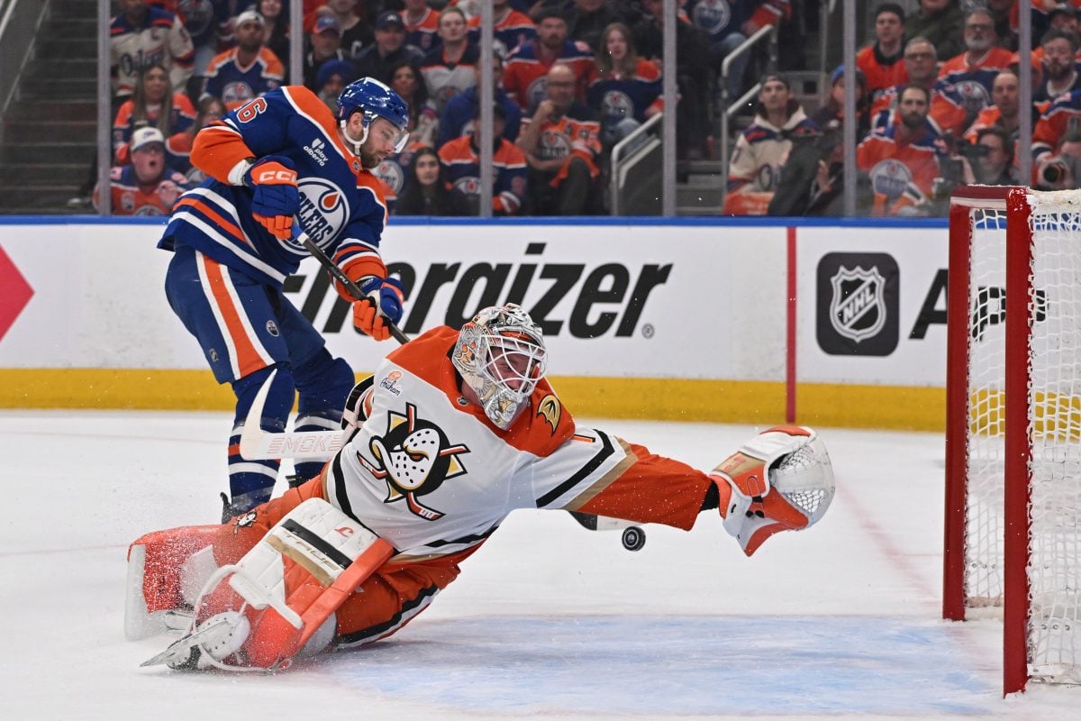 Lukas Dostal Anaheim Ducks struggles in game 5, Jason Dickinson Edmonton Oilers