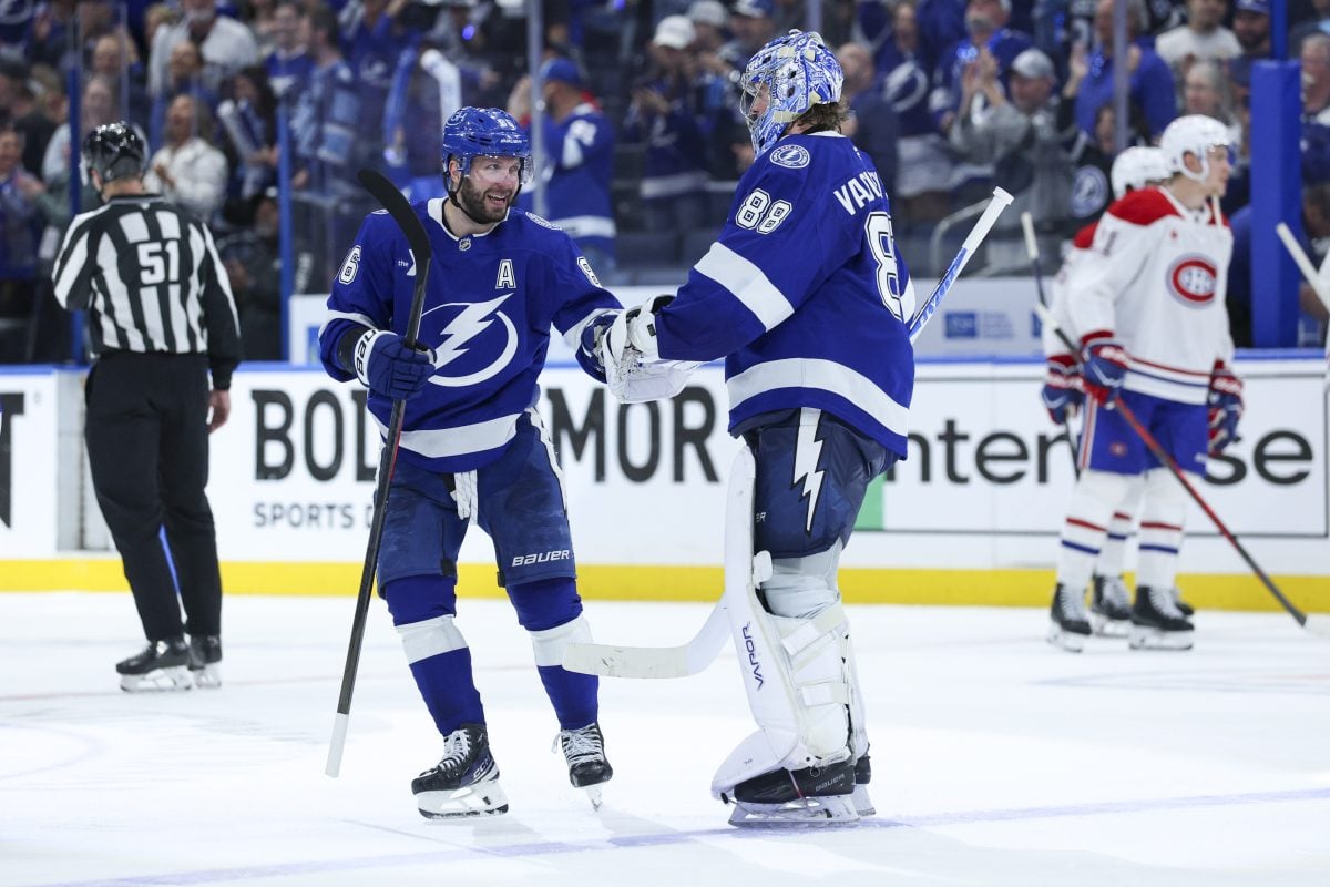 Nikita Kucherov Andrei Vasilevskiy Tampa Bay Lightning