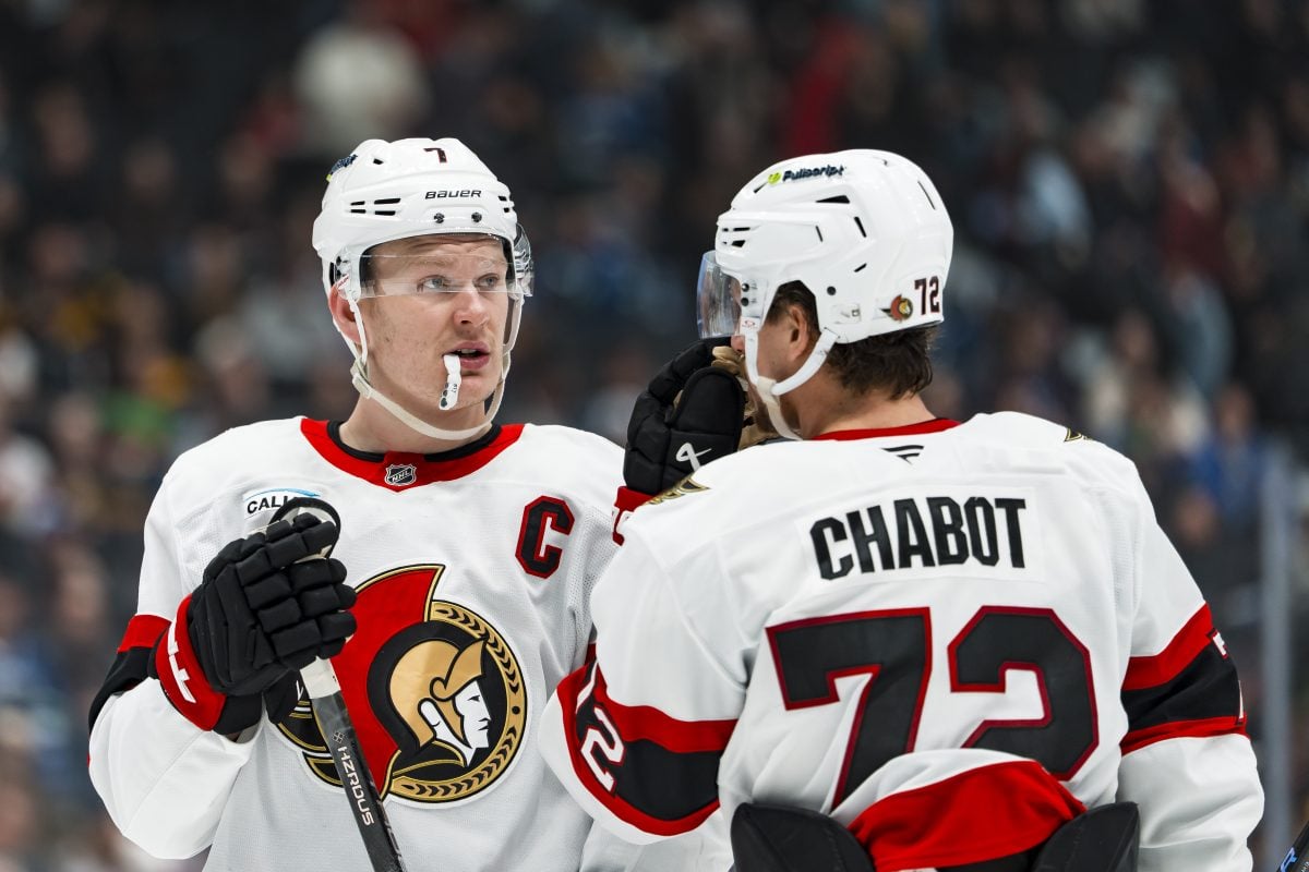 Brady Tkachuk Thomas Chabot Ottawa Senators