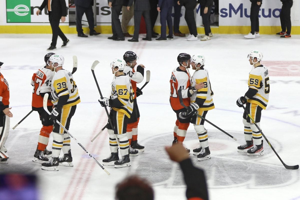 Philadelphia Flyers Pittsburgh Penguins Handshake