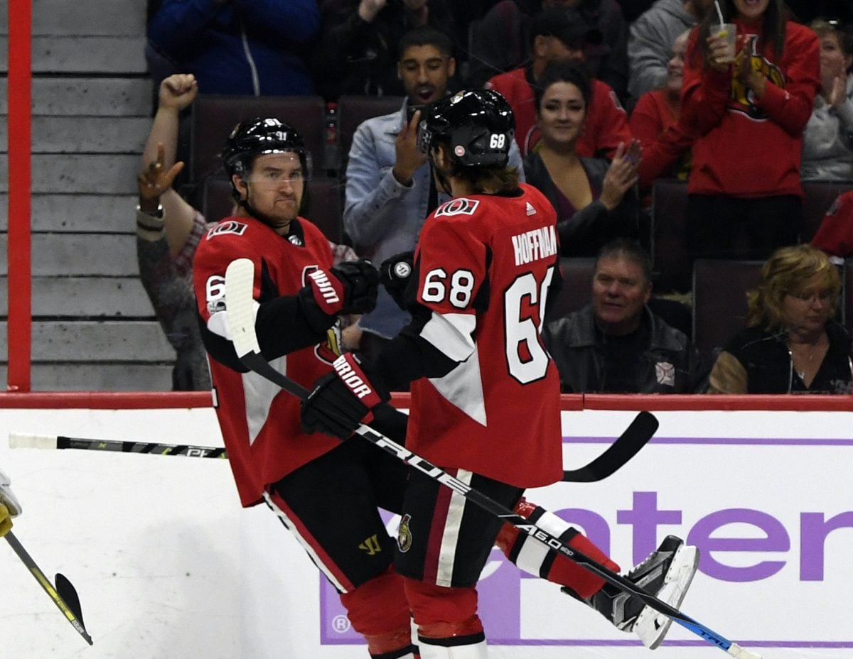 Mark Stone Mike Hoffman Ottawa Senators