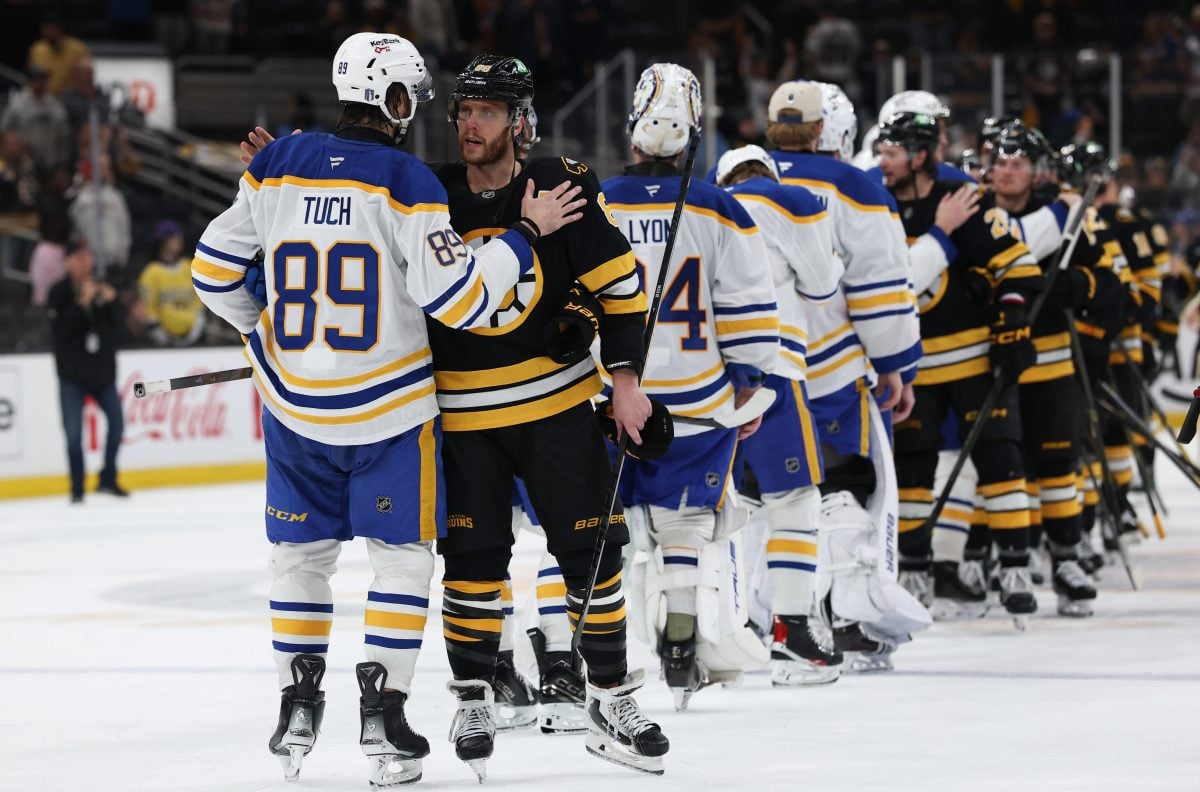 Buffalo Sabres Boston Bruins Handshake Line