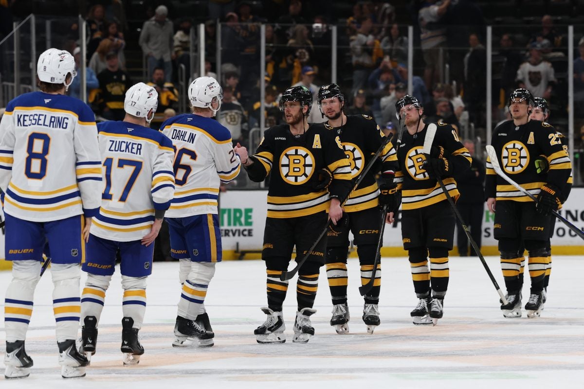 Buffalo Sabres Boston Bruins Handshake