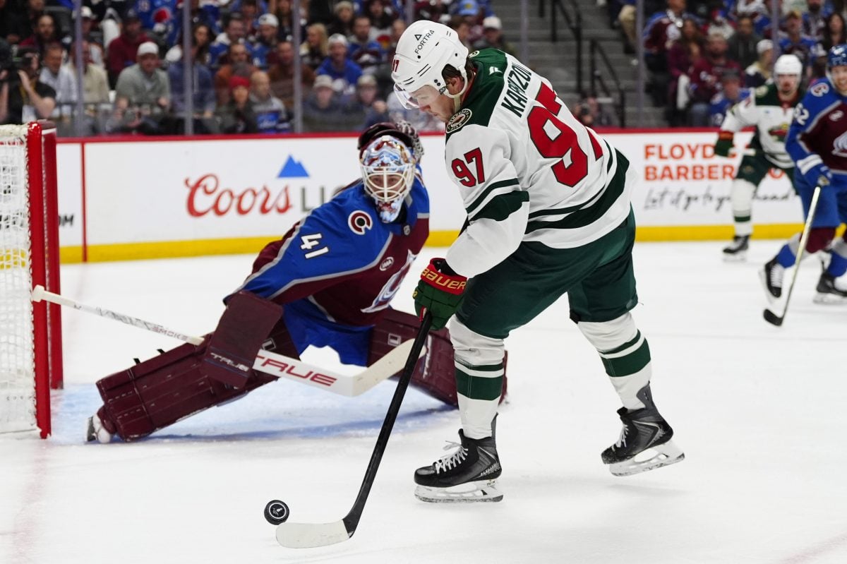 Scott Wedgewood Colorado Avalanche Kirill Kaprizov Minnesota Wild