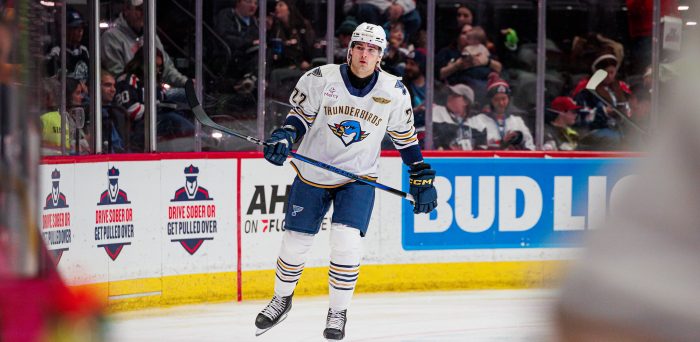 Dylan Peterson Is Making His Case for a Blues Opening Night Roster Spot