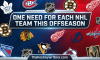 One Need for Each Team 2026