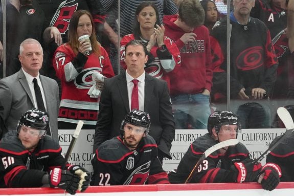 Hurricanes’ Rod Brind’Amour on Brandon Bussi & Eric Robinson