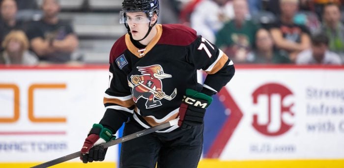 Mammoth’s Max Pšenička Hungry for More AHL Games After Making Pro Debut